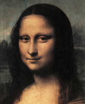 Mona Lisa is winking at you